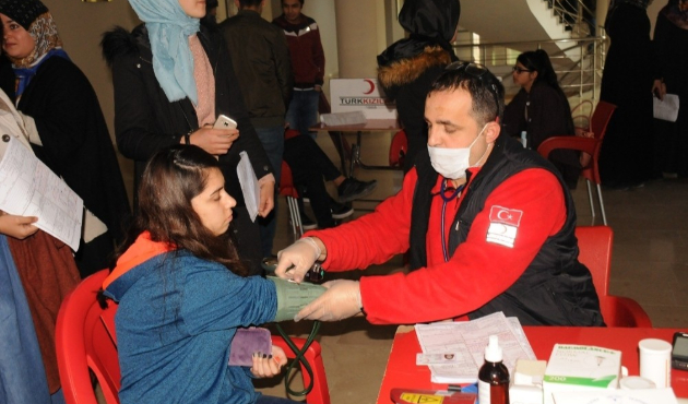 Kampüste Kan Bağışı kampanyası