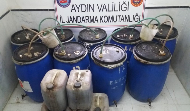Aydın’da 1174 litre kaçak içki ele geçirildi
