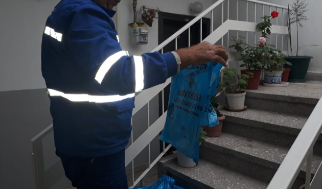 Melikgazi’de ayrıştırılmış çöpler toplanıyor