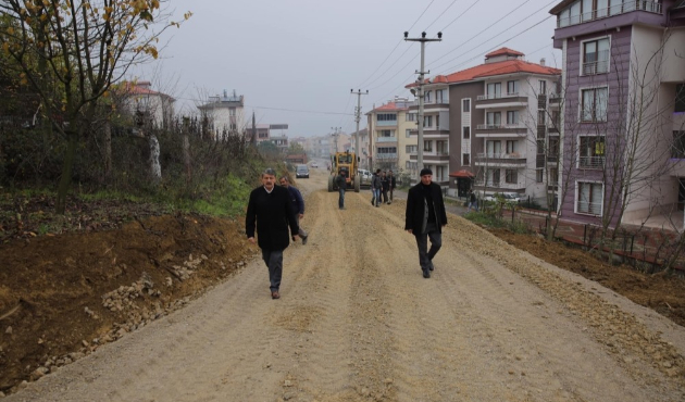 Başkan Akın yol çalışmalarını inceledi