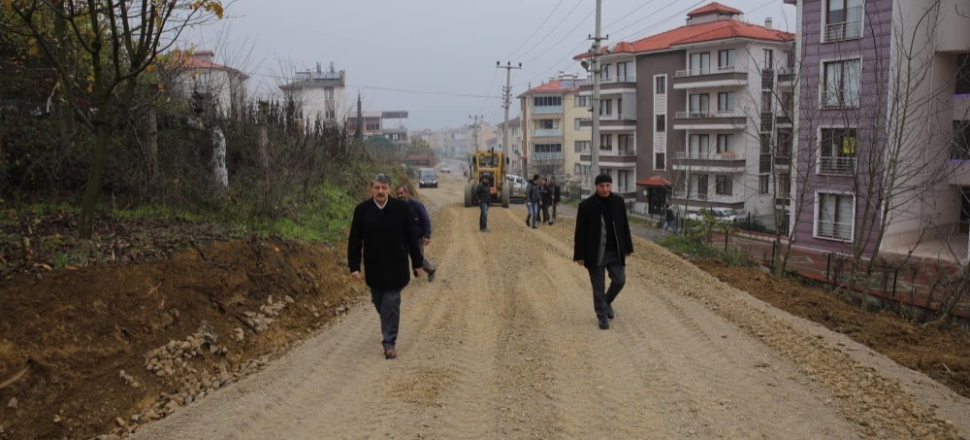 Başkan Akın yol çalışmalarını inceledi