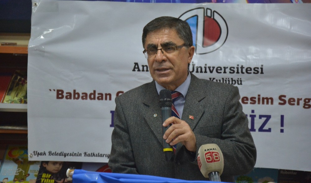 Babadan çocuklara karma resim sergisi açıldı