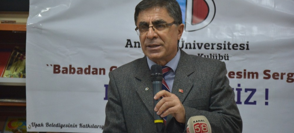 Babadan çocuklara karma resim sergisi açıldı
