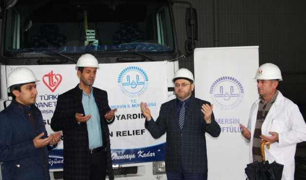 Mersin’den Suriye’ye 26 ton insani yardım