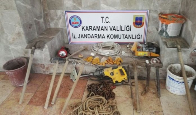 Karaman’da tarihi eser operasyonu: 3 gözaltı