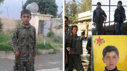 Çocuk askerler gündeme gelince YPG sözcüsü terörist kudurdu!