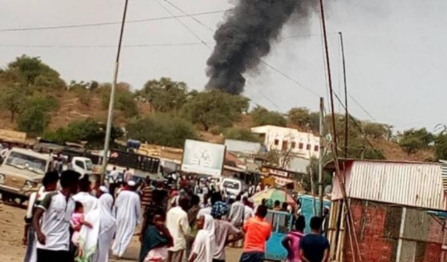 Sudan'ın doğusunda uçak düştü!