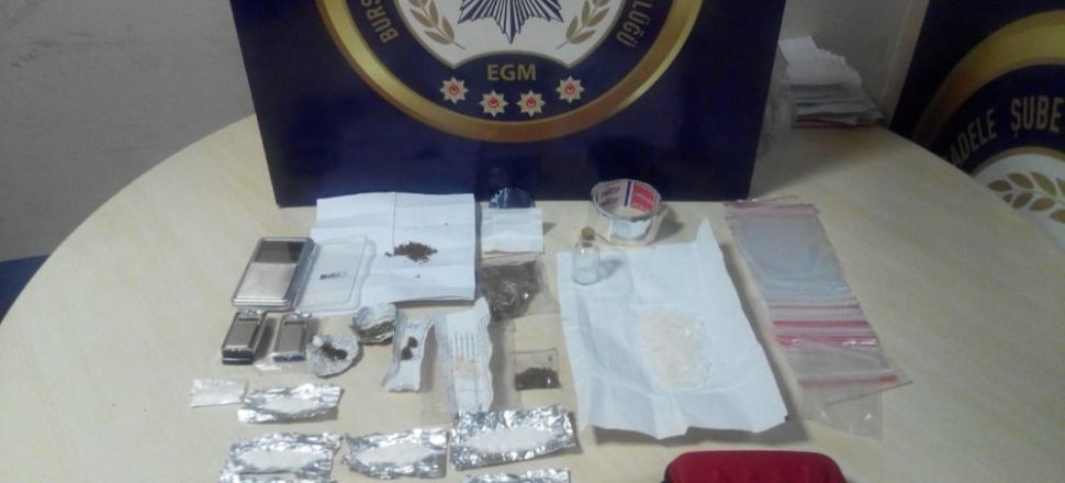Bursa’da uyuşturucu operasyonu, 17 gözaltı