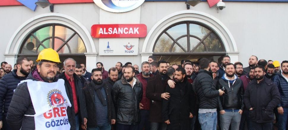 İZBAN işçisi grevde kararlı