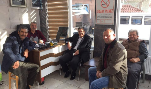 Başkan Yalçın esnafın sorunlarını dinledi