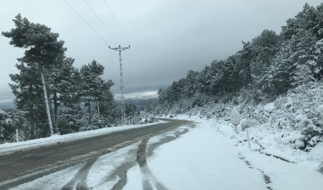 Bursa’nın dağ ilçeleri kar altında