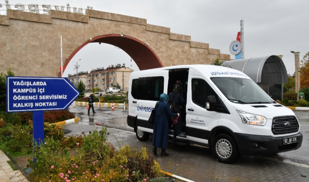 Adıyaman Üniversitesinde servis hizmeti