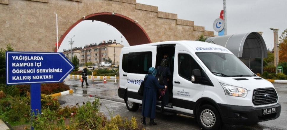 Adıyaman Üniversitesinde servis hizmeti