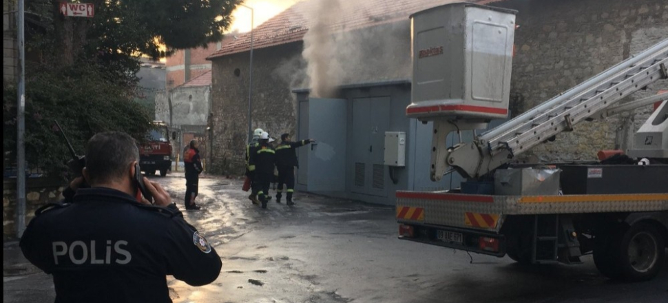 Söke’de trafo patladı