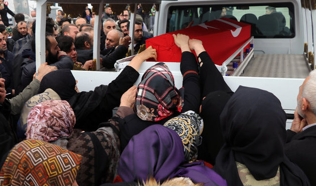 Afrin şehitleri Aktağ ve Akgül memleketlerine uğurlandı...