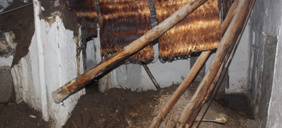 Adıyaman’da şiddetli yağış evi yıktı