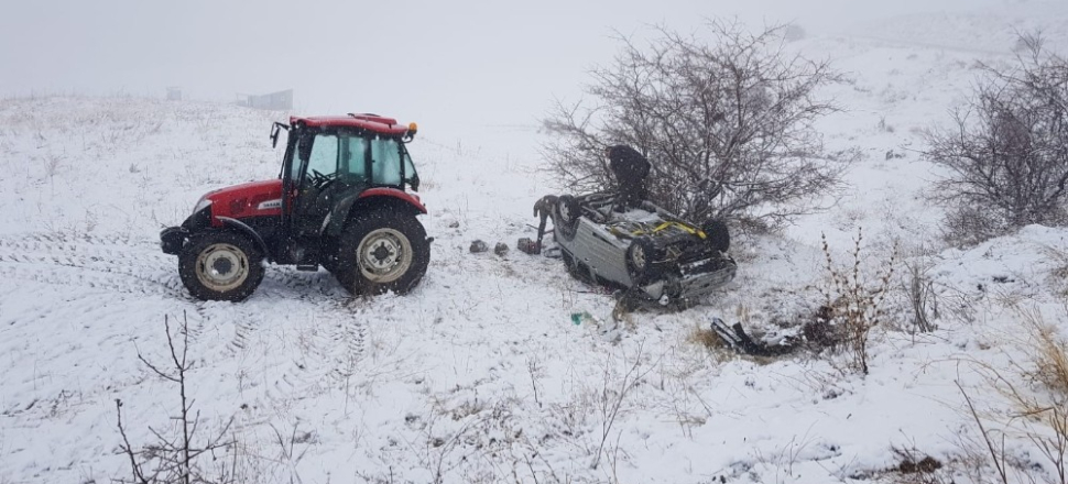 Erzurum Aşkale’de trafik kazası: 1 yaralı