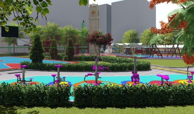 Mardin Midyat kent park çalışmaları başladı