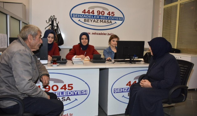 Manisa Şehzadeler beyaz masa 13 bin soruna çözüm buldu