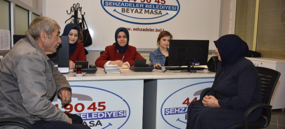 Manisa Şehzadeler beyaz masa 13 bin soruna çözüm buldu