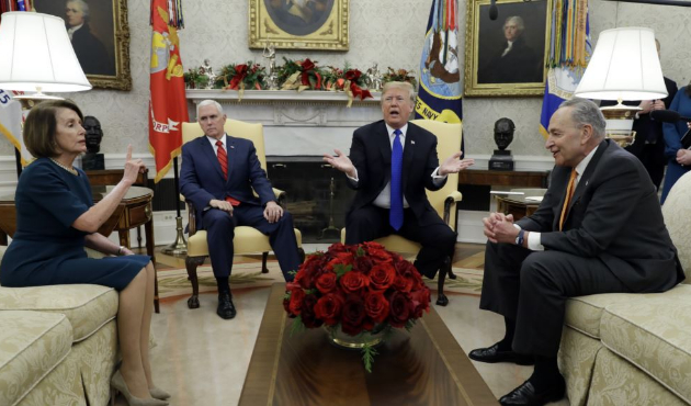 Trump demokrat senatörlerle ağız dalaşı yaptı!