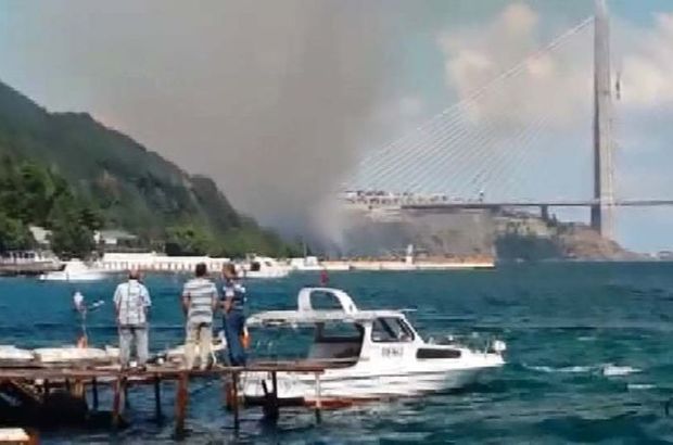 Yavuz Sultan Selim Köprüsü yakınında orman yangını