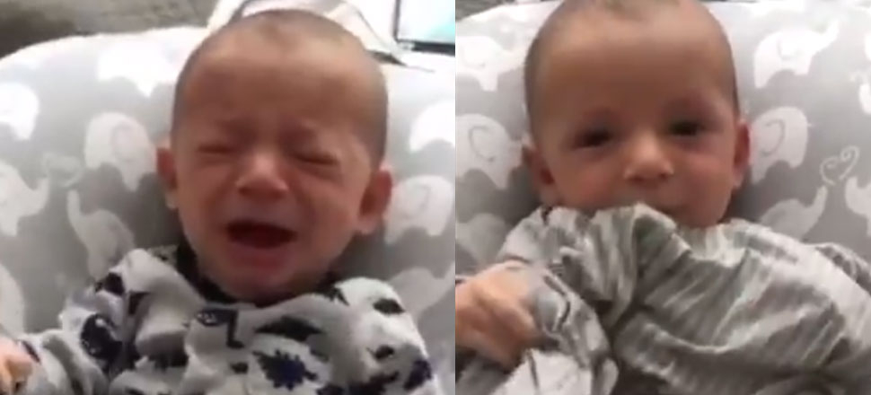Ağlayan çocuğun vefat eden annesinin elbisesiyle teselli bulduğu an