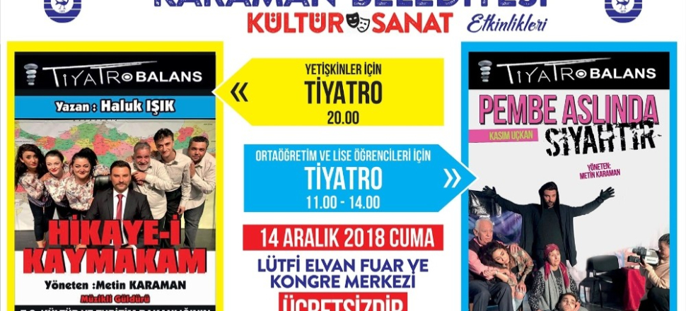 Karaman Belediyesinden tiyatro etkinliği