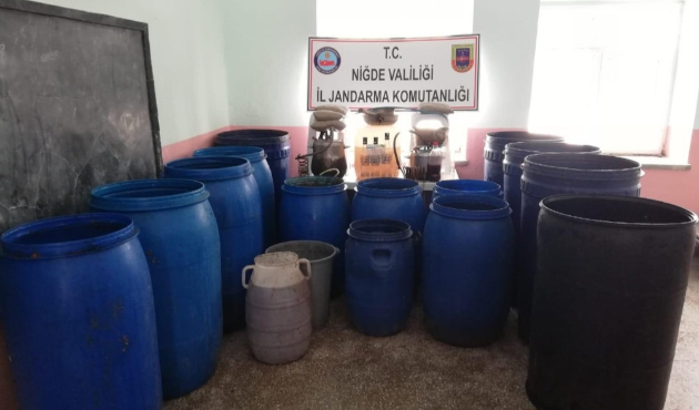 Niğde’de kaçak içki operasyonu