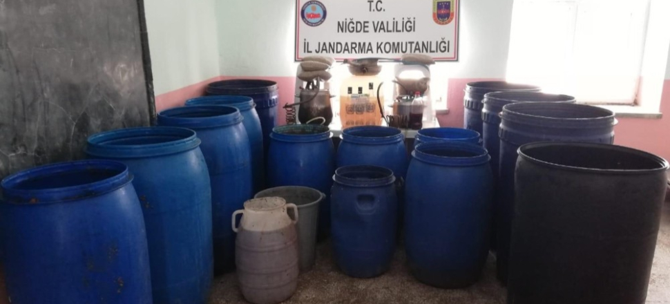 Niğde’de kaçak içki operasyonu
