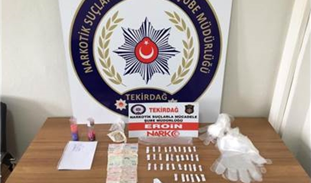 Tekirdağ Çorlu’da satışa hazır eroin ele geçirildi