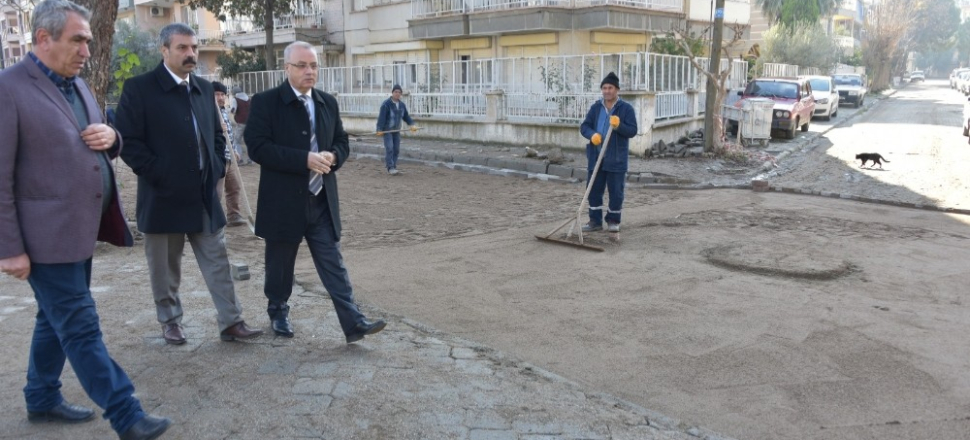 Manisa'da Başkan Kayda, üst Fevzipaşa’daki çalışmaları inceledi