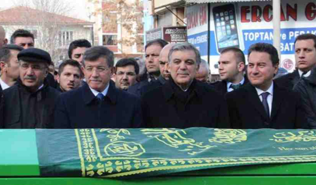 Gül, Davutoğlu ve Babacan cenazeye katıldı