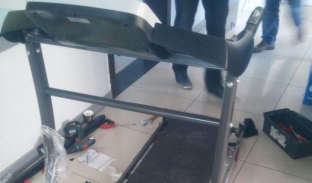 Koşu bandında 14 kilo uyuşturucu bulundu!