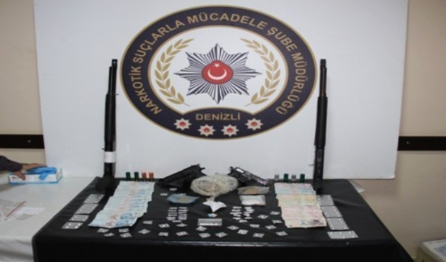 Denizli’de uyuşturucu operasyonlarında 13 kişi tutuklandı