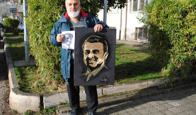 Isparta'dan Katar Emiri Sani’ye özel tablo