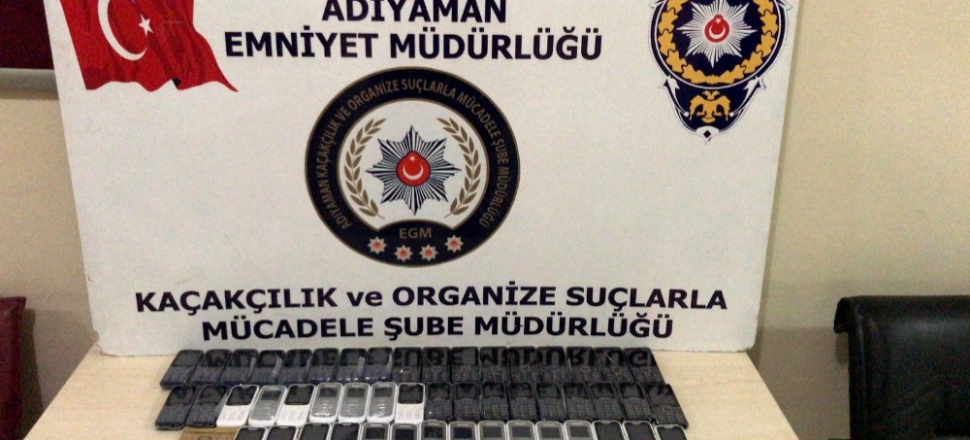 Adıyaman'da kaçak cep telefonu ele geçirildi