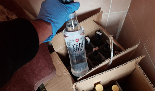 Çorum polisinden kaçak içki operasyonu