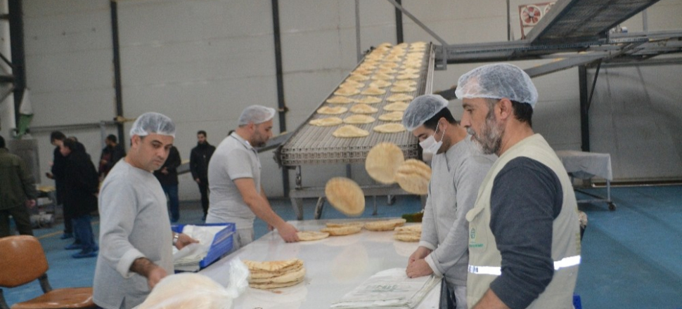 Hatay'da günde 1 milyon ekmek üretiyorlar