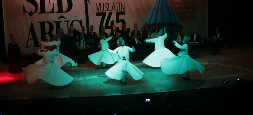 Antalya'da Mevlana 745’nci yılında ‘Şeb-i Arus’ ile anıldı