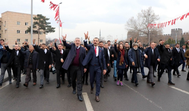 Kayseri'de Ülkücüler, Sarıkamış şehitleri için yürüdü