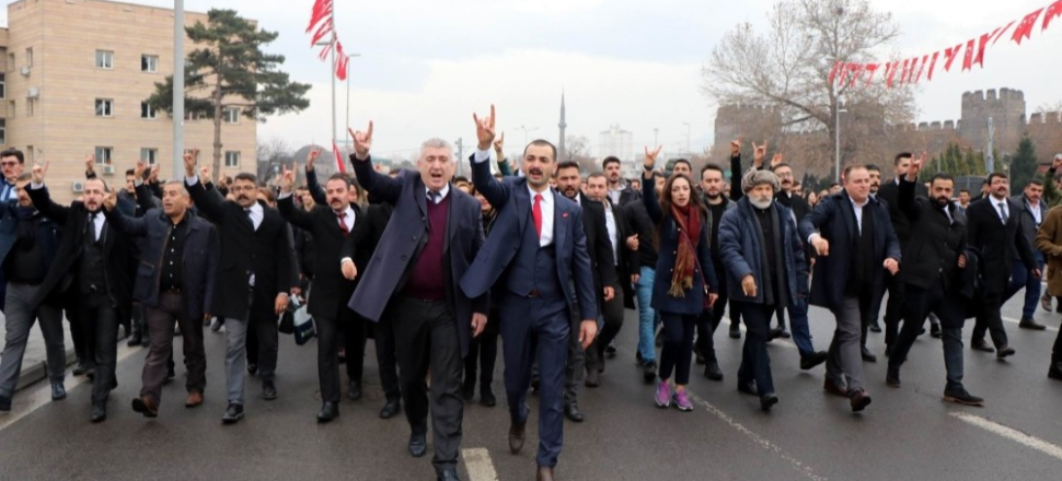 Kayseri'de Ülkücüler, Sarıkamış şehitleri için yürüdü