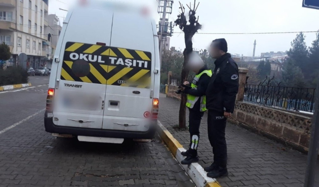 Mardin'de 32 öğrenci servisine para cezası kesildi