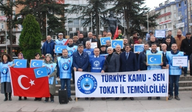 Tokat’tan Çin zulmüne tepki