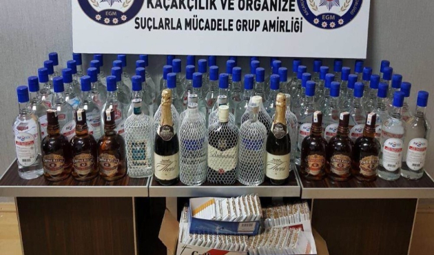 Balıkesir’de kaçak içki operasyonu