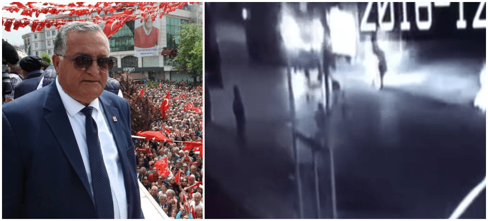 CHP'li başkan alkolden kazayı bile farketmedi! / VİDEO