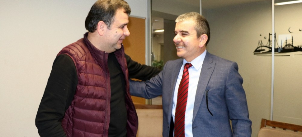 Rıdvan Özüm’den, Yerel Kültür Derneği Başkanı Kırık’a ziyaret