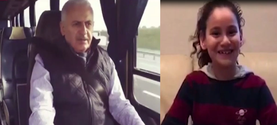 Miniklerden Binali Yıldırım'a doğum günü sürprizi