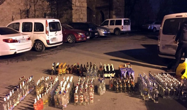 İstanbul Fatih’te otellere kaçak içki operasyonu