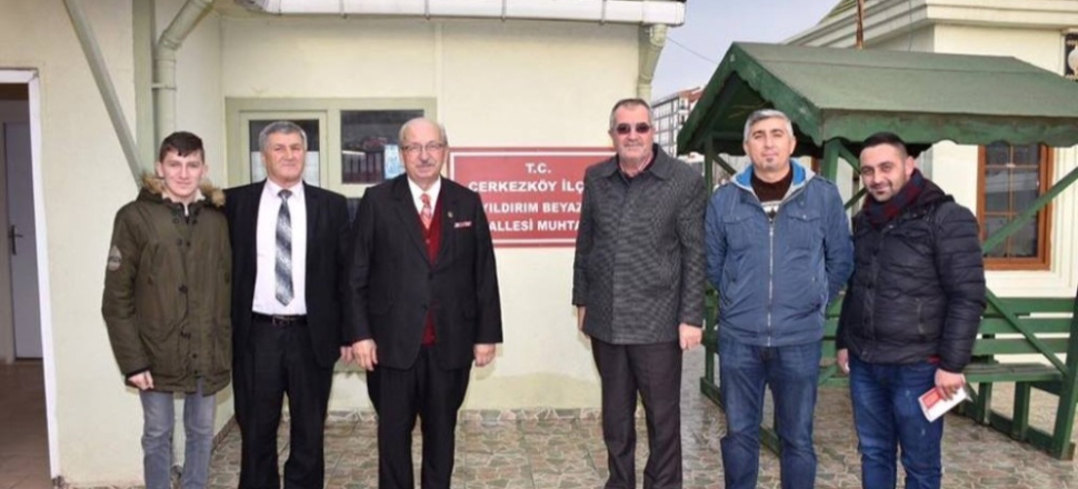 Başkan Kadir Albayrak muhtarları tek tek gezdi